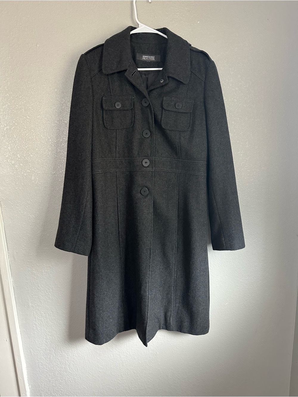 Kenneth Cole Reaction Wool Blend Coat Jacket
